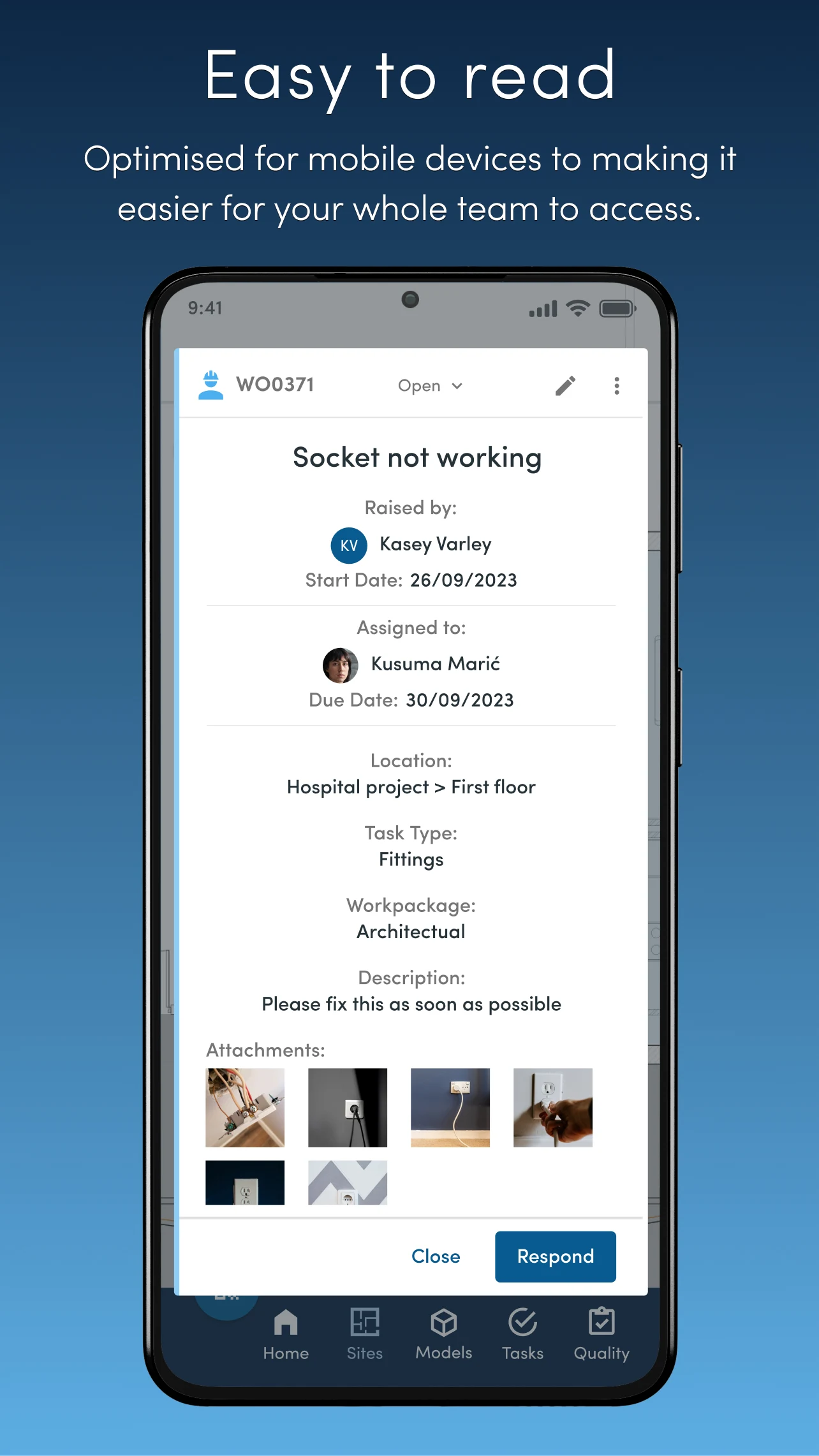 Asite Field screenshot
